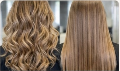 Dauerwelle und Keratinglättung Behandlung